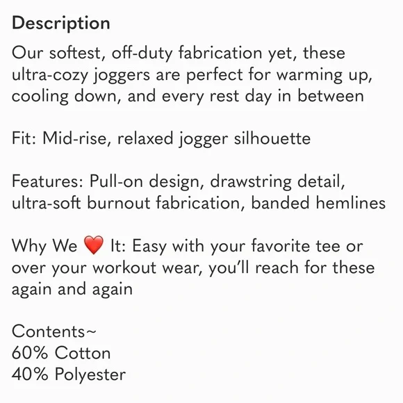 FP Movement by Free People: Playbook Joggers. NWT - Picture 6 of 6